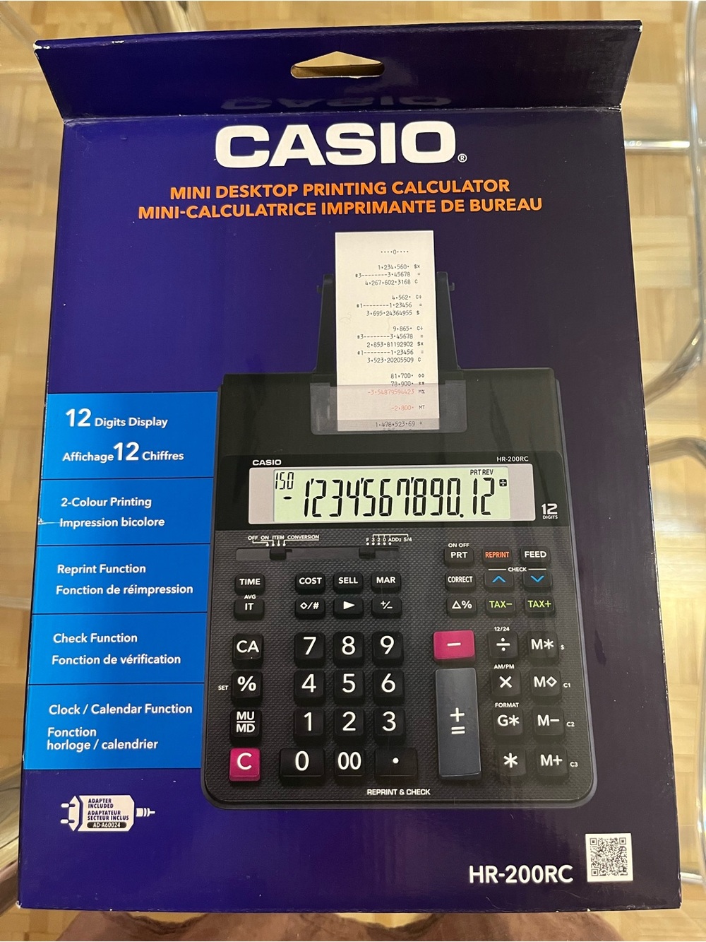 Casio HR-200RC Desktop Printing Calculator in Black